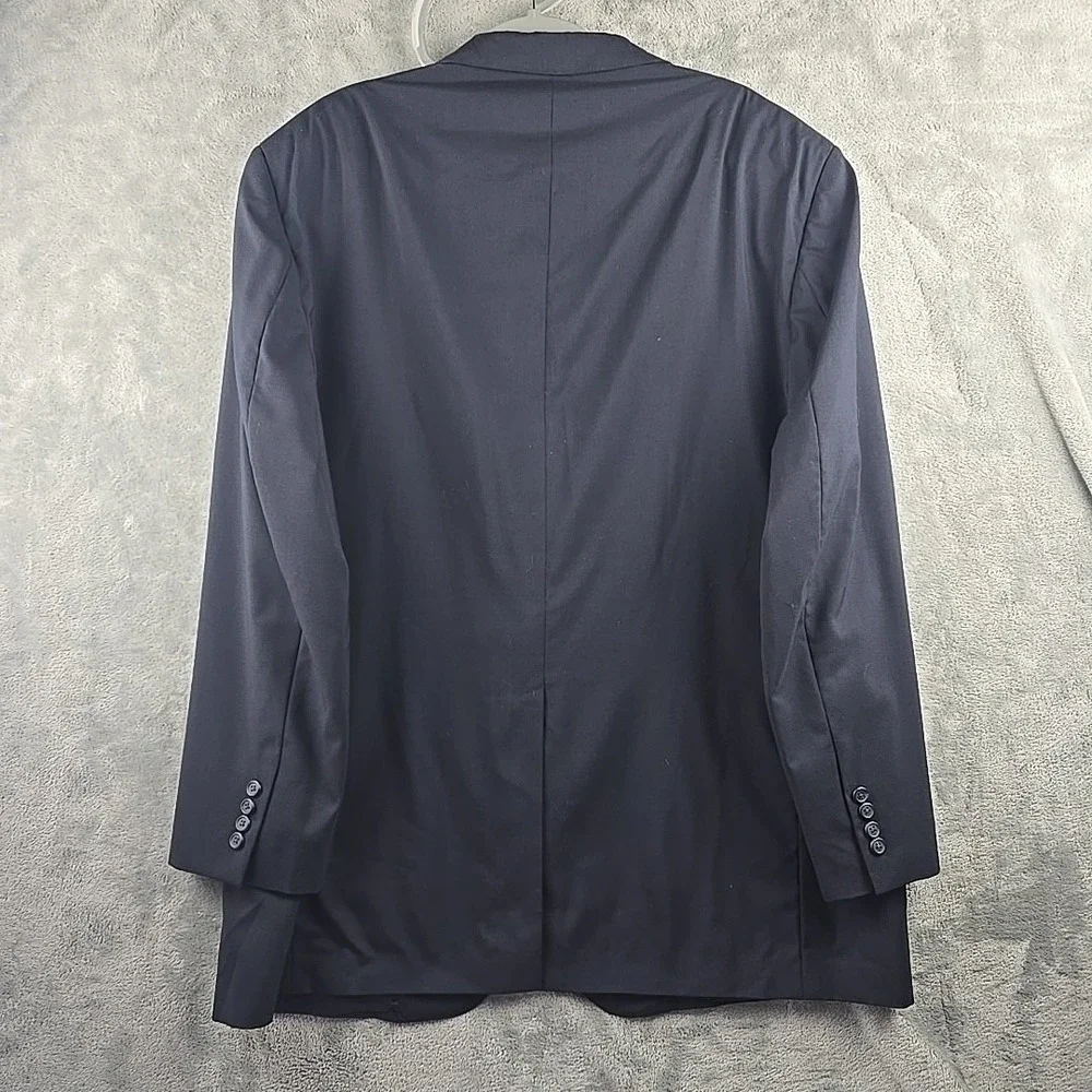 Brooks Brothers Brookease Blazer Mens 50 L Navy Sport Coat Jacket 100% wool‎